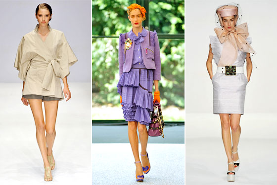 Taryn Davidson at Amanda Wakeley, Amanda Laine at Luella, Ekaterina Kiseleva at PPQ