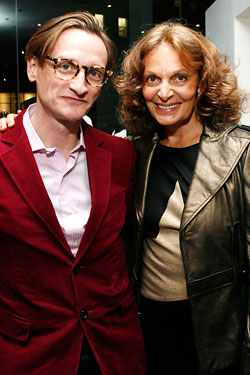 Hamish Bowles with Diane Von Furstenberg