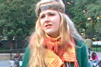 Self-proclaimed Hippie Girl Loves Her Fur Bag With Eye Sockets