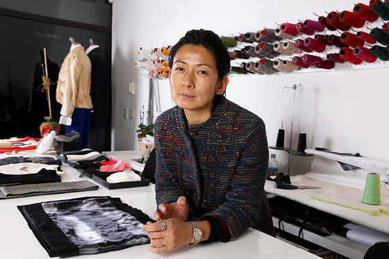 Jussara Lee in her made-to-measure boutique.