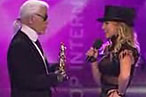 Video: Karl Lagerfeld Gives Britney Spears German Bambi Award