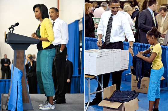 Sasha Obama Matches Michelle; Calvin Klein Retail Stores Halt Development