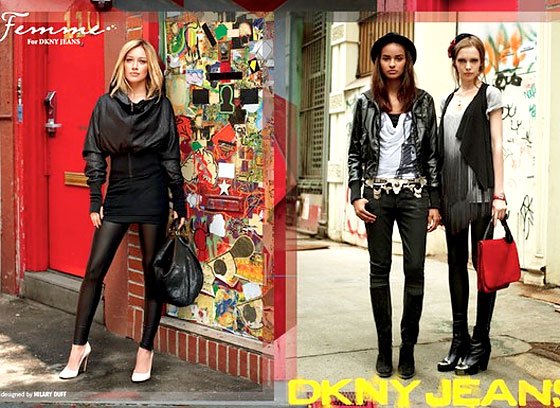 The campaign for Femme, the collection Hilary Duff designed for DKNY, 