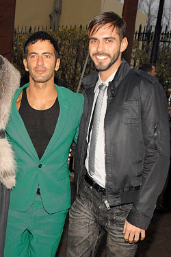 Fashion designer Marc Jacobs and boyfriend Lorenzo Martone had