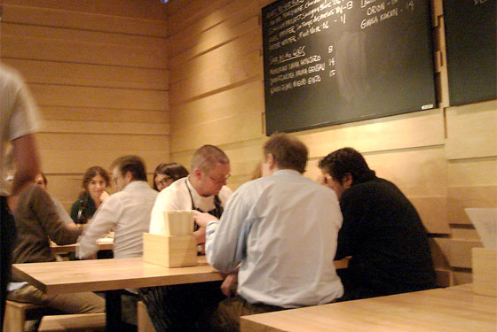 The chef schmoozing at last year's event.