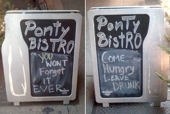 You’ll Never Forget Ponty Bistro (Unless You Leave Really Drunk)