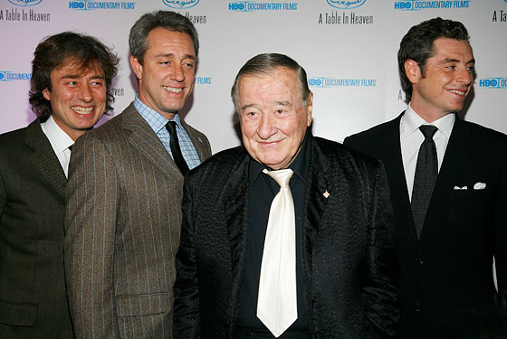 Left to right: Marco Maccioni, Mario Maccioni, Sirio Maccioni, and Mauro Maccioni