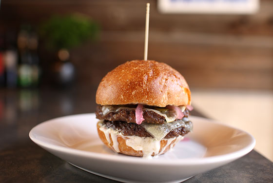 Txikito's double cheeseburger.