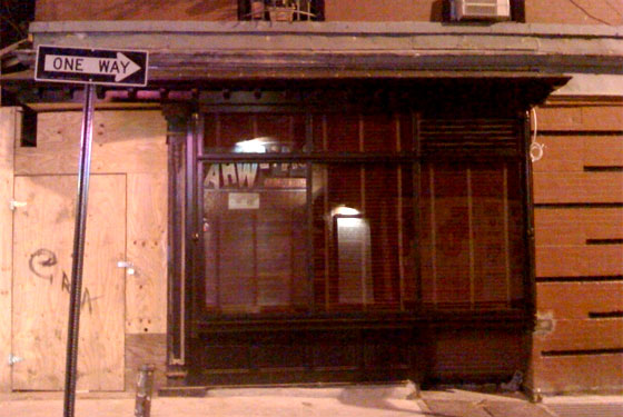 The first exterior shot of the Minetta!
