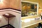 Left: How it could have been in the men's room. Right: The women's room.