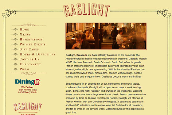 Gaslight of Boston: Most Audacious Wannabistro of All Time?