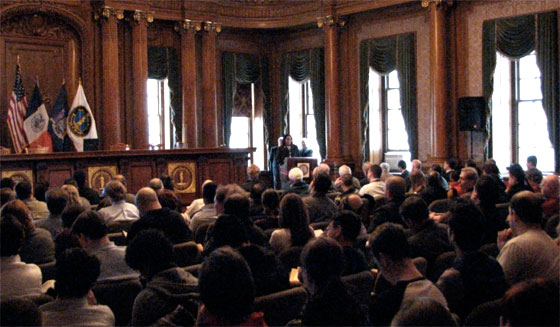 Licensees get a talking-to at Borough Hall.