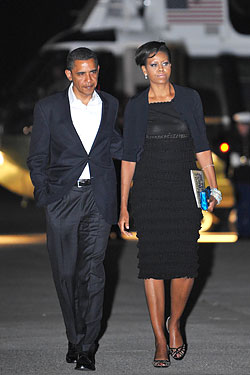 Obamas at Blue Hill: Michelle Sips Martinis, Barack Goes for Wine