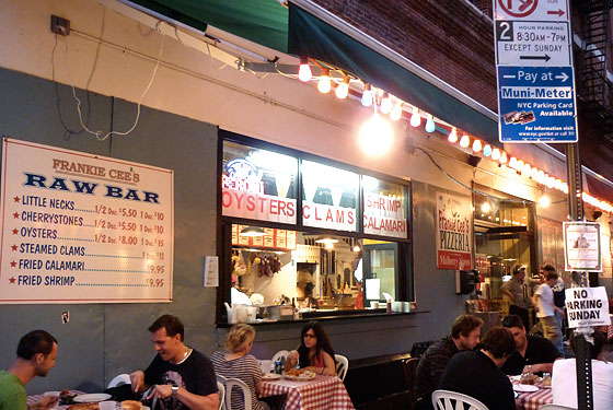Italian Food Center Serves Sidewalk Oysters
