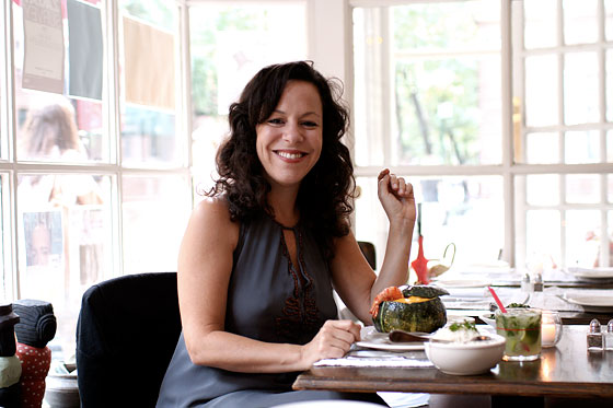 Brazilian singer-songwriter Bebel Gilberto loves camarão na moranga at Casa.