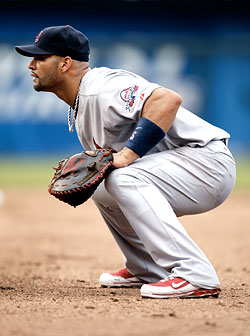 Albert Pujols at work.