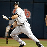 Mark Teixeira on the run.
