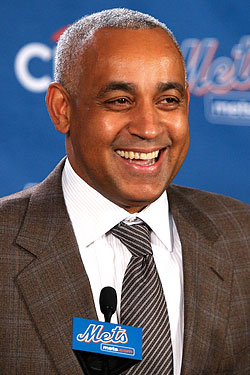 Minaya at a press conference in December.