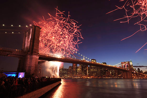 Brooklyn Bridge Fireworks