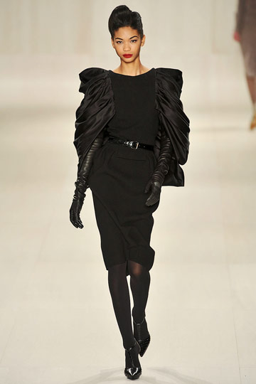Elie Saab Fall 2009 RTW :  black dress cocktail womens dresses