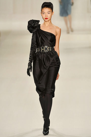 Elie Saab Fall 2009 RTW :  black dress womens dresses evening