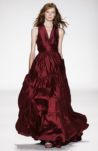 Derercuny - Derercuny - Spring 2009 Collection :  spring 2009 floral red derercuny