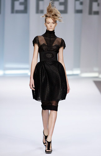 Fendi Spring 2009 RTW :  mad men spring black fendi