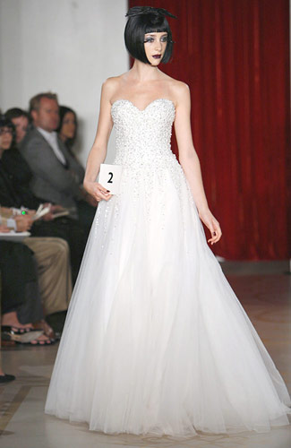 زیباترین و جدیدترین مدل های لباس عروس Reem Acra 2009