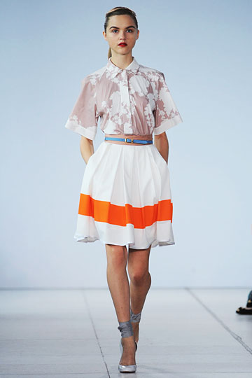 jonathan saunders ss2011 orange block
