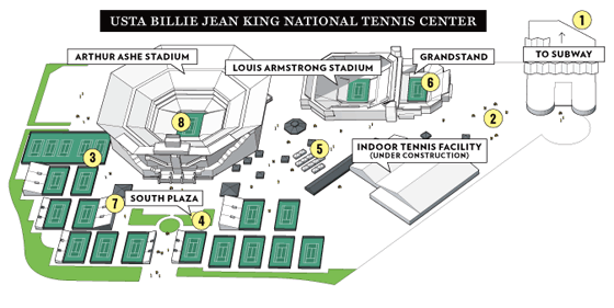 Us Open Tennis Seating Chart Louis Armstrong Stadium