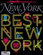Cover of New York Magazine's Best of New York issue