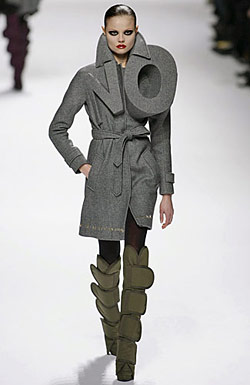 A look from Viktor & Rolf's fall '08 line.