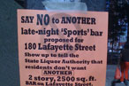 Neighbors Attempt to Sack Sports Bar
