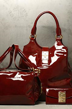 Sienna and Savannah's shiny new bags.