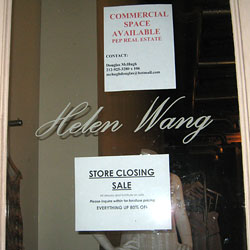 Helen Wang Closes With 50 to 80 Percent Off Sale