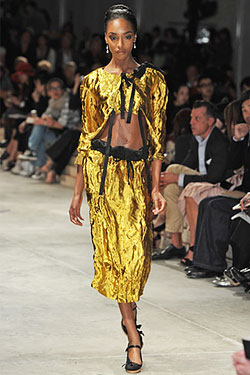 Jourdan Dunn, the only black model to walk Prada.