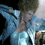 Video: Model Anne V Poses Backstage at Jeremy Scott