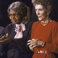 Mother Hale, as Nancy Reagan's guest during Ronald's 1985 State of the Union Address.