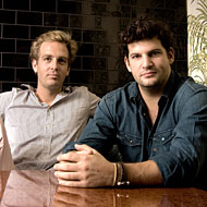 Bros will be bros: Martignetti and James Willis.