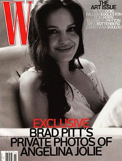 Angelina Jolie Breast Feeds on the New ‘W’ Cover