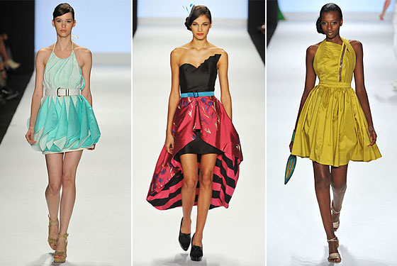 From left, designs from Leanne, Kenley, and Korto.
