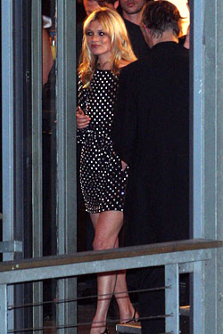 Kate Moss partying.
