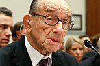 Alan Greenspan Whipped on Economic Crisis