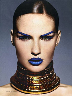 Rachel Clark in Russian Vogue.