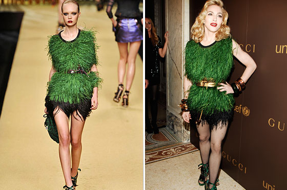 Madonna's Hairy Green Dress Is Actually Louis Vuitton – NBC New York