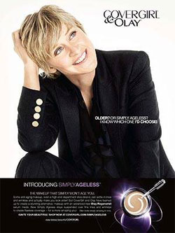 Ellen DeGeneres for CoverGirl