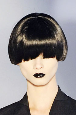 Yves Saint Laurent goes for opaque black.
