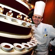 Chef Laurent Richard, a skinny pastry chef.