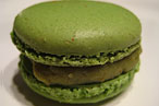 Pistachio-Rasberry Macaron