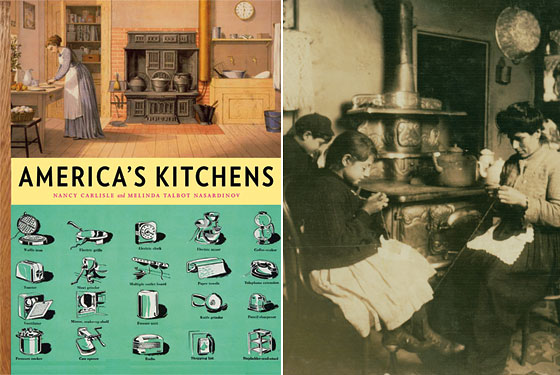 Right: The kitchen at 303 East 149th Street in the Bronx in 1912.